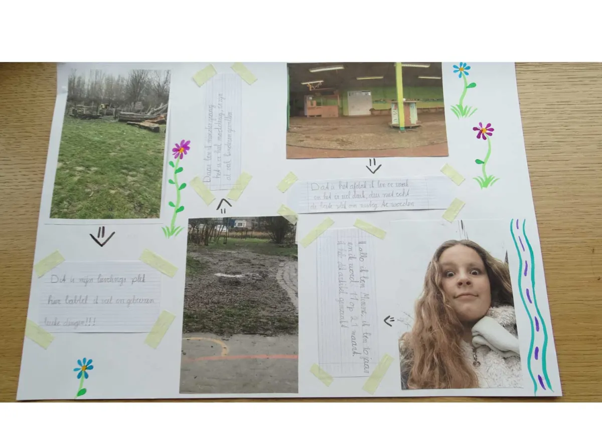 Een collage met een verhaal